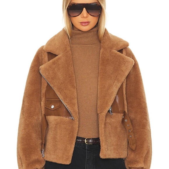 Lamarque Jackets & Blazers - Lamarque Brown Teddy Jacket